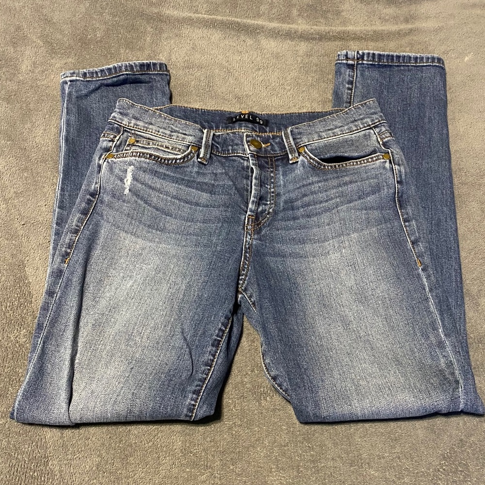 Level 99 Janice Mid Rise Button Up Jeans - Picture 5 of 7